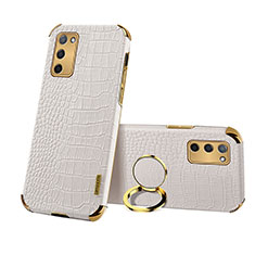 Soft Luxury Leather Snap On Case Cover XD3 for Oppo A55 5G White