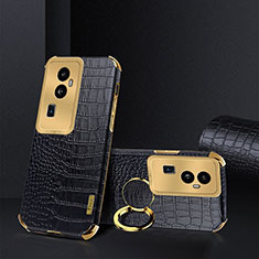 Soft Luxury Leather Snap On Case Cover XD3 for Oppo Reno10 Pro+ Plus 5G Black