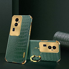 Soft Luxury Leather Snap On Case Cover XD3 for Oppo Reno10 Pro+ Plus 5G Green