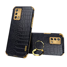 Soft Luxury Leather Snap On Case Cover XD3 for Oppo Reno6 Lite Black