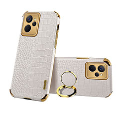 Soft Luxury Leather Snap On Case Cover XD3 for Realme 10T 5G White