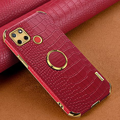 Soft Luxury Leather Snap On Case Cover XD3 for Realme 7i RMX2193 Red