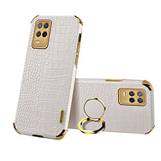 Soft Luxury Leather Snap On Case Cover XD3 for Realme 9 5G India White