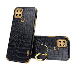 Soft Luxury Leather Snap On Case Cover XD3 for Realme C21Y Black