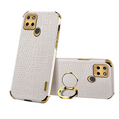 Soft Luxury Leather Snap On Case Cover XD3 for Realme C21Y White