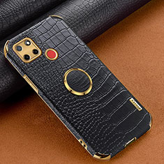 Soft Luxury Leather Snap On Case Cover XD3 for Realme C25S Black