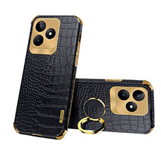 Soft Luxury Leather Snap On Case Cover XD3 for Realme C53 Black