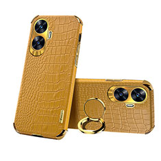 Soft Luxury Leather Snap On Case Cover XD3 for Realme Narzo N55 Yellow