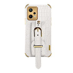 Soft Luxury Leather Snap On Case Cover XD3 for Realme Q5 5G White