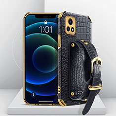 Soft Luxury Leather Snap On Case Cover XD3 for Vivo iQOO U3 5G Black