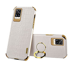 Soft Luxury Leather Snap On Case Cover XD3 for Vivo V20 White