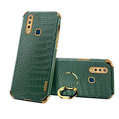 Soft Luxury Leather Snap On Case Cover XD3 for Vivo Y11 Green