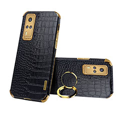Soft Luxury Leather Snap On Case Cover XD3 for Vivo Y31 (2021) Black