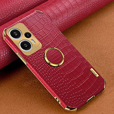 Soft Luxury Leather Snap On Case Cover XD3 for Xiaomi Redmi Note 12 Turbo 5G Red