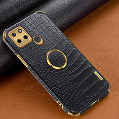 Soft Luxury Leather Snap On Case Cover XD4 for Realme C21Y Black