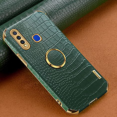 Soft Luxury Leather Snap On Case Cover XD4 for Vivo iQOO U3 4G Green