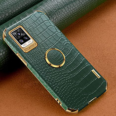 Soft Luxury Leather Snap On Case Cover XD4 for Vivo V20 (2021) Green