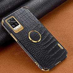 Soft Luxury Leather Snap On Case Cover XD4 for Vivo V20 Black