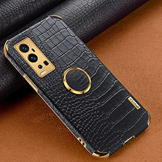 Soft Luxury Leather Snap On Case Cover XD4 for Vivo X60 Pro+ Plus 5G Black