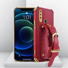 Soft Luxury Leather Snap On Case Cover XD4 for Vivo Y11 Red