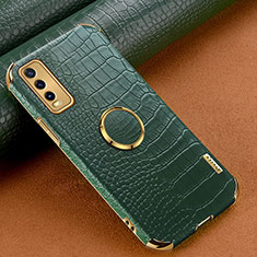 Soft Luxury Leather Snap On Case Cover XD4 for Vivo Y12A Green