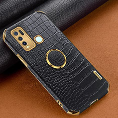 Soft Luxury Leather Snap On Case Cover XD4 for Vivo Y50 Black