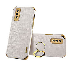 Soft Luxury Leather Snap On Case Cover XD4 for Vivo Y70S 5G White