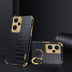 Soft Luxury Leather Snap On Case Cover XD4 for Xiaomi Poco F5 5G Black