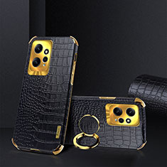 Soft Luxury Leather Snap On Case Cover XD4 for Xiaomi Redmi Note 12 4G Black