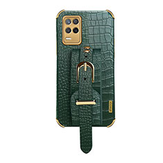 Soft Luxury Leather Snap On Case Cover XD5 for Realme 9 5G India Green