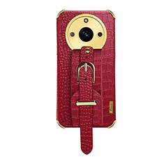 Soft Luxury Leather Snap On Case Cover XD5 for Realme Narzo 60 5G Red