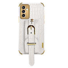 Soft Luxury Leather Snap On Case Cover XD5 for Samsung Galaxy A15 LTE White