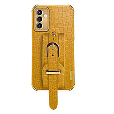 Soft Luxury Leather Snap On Case Cover XD5 for Samsung Galaxy A15 LTE Yellow