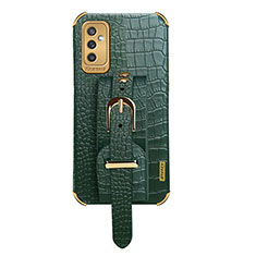 Soft Luxury Leather Snap On Case Cover XD5 for Samsung Galaxy M52 5G Green