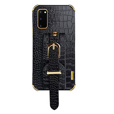 Soft Luxury Leather Snap On Case Cover XD5 for Samsung Galaxy S20 5G Black