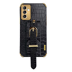 Soft Luxury Leather Snap On Case Cover XD5 for Samsung Galaxy S23 FE 5G Black