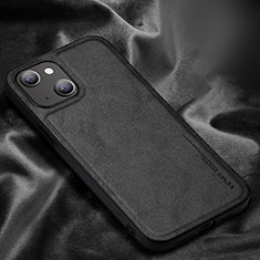 Soft Luxury Leather Snap On Case Cover XV1 for Apple iPhone 14 Plus Black