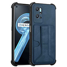 Soft Luxury Leather Snap On Case Cover Y01B for Oppo K10 4G Blue