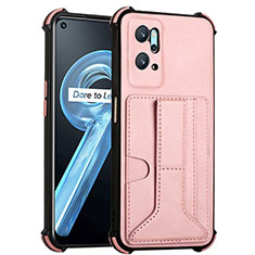 Soft Luxury Leather Snap On Case Cover Y01B for Oppo K10 4G Rose Gold