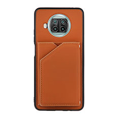 Soft Luxury Leather Snap On Case Cover Y01B for Xiaomi Mi 10i 5G Brown