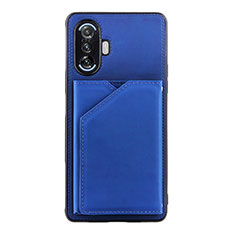Soft Luxury Leather Snap On Case Cover Y01B for Xiaomi Poco F3 GT 5G Blue
