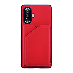 Soft Luxury Leather Snap On Case Cover Y01B for Xiaomi Poco F3 GT 5G Red