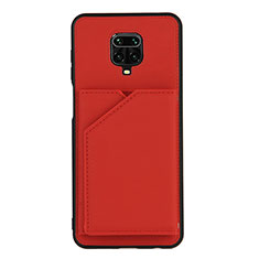 Soft Luxury Leather Snap On Case Cover Y01B for Xiaomi Poco M2 Pro Red