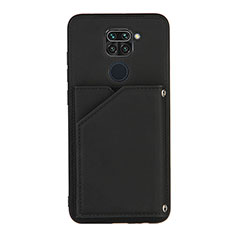 Soft Luxury Leather Snap On Case Cover Y01B for Xiaomi Redmi 10X 4G Black