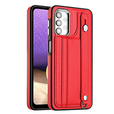 Soft Luxury Leather Snap On Case Cover YB1 for Samsung Galaxy A32 5G Red