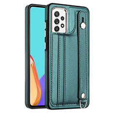 Soft Luxury Leather Snap On Case Cover YB1 for Samsung Galaxy A53 5G Green