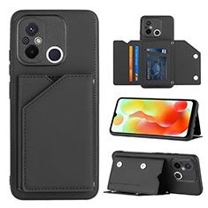 Soft Luxury Leather Snap On Case Cover YB1 for Xiaomi Redmi 11A 4G Black