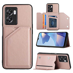 Soft Luxury Leather Snap On Case Cover YB2 for Realme V23i 5G Rose Gold