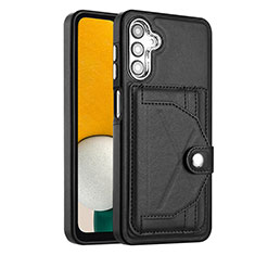 Soft Luxury Leather Snap On Case Cover YB2 for Samsung Galaxy A04s Black