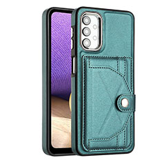 Soft Luxury Leather Snap On Case Cover YB2 for Samsung Galaxy A13 4G Green